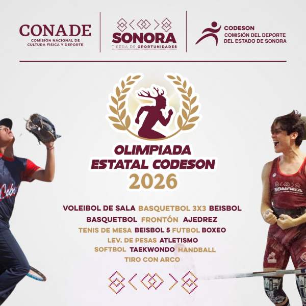 CONVOCAN A LA OLIMPIADA ESTATAL 2026 PARA REALIZARSE ENTRE FEBRERO Y MARZO 